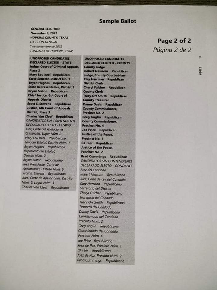 sample ballot page 2