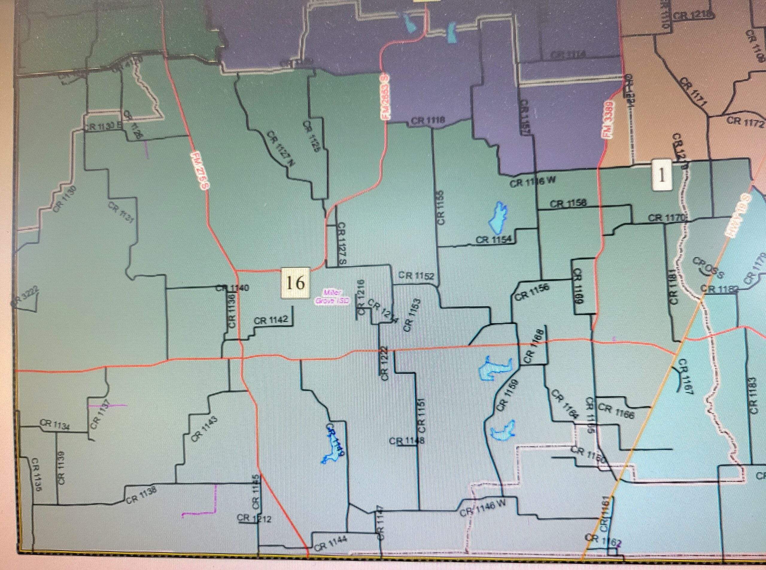 Hopkins County Voting Precinct 16 map
